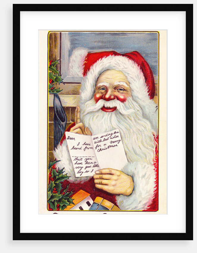 Christmas Greetings Postcard by Anonymous