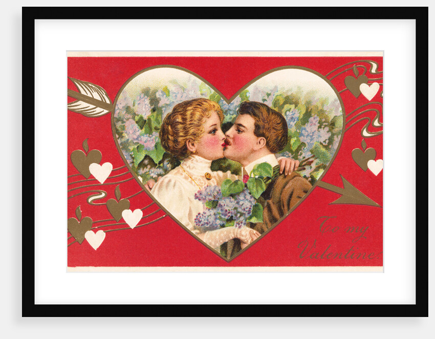 To My Valentine Victorian Postcard by Anonymous