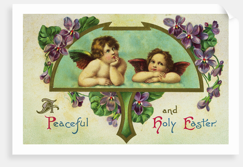 A Peaceful and Holy Easter Postcard by Anonymous