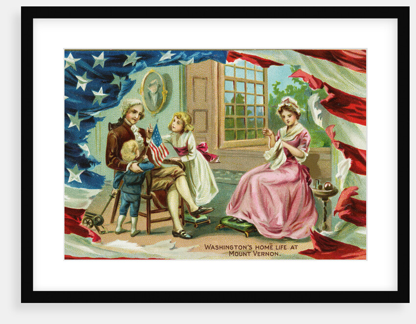 Washington's Home Life at Mount Vernon Postcard by Anonymous