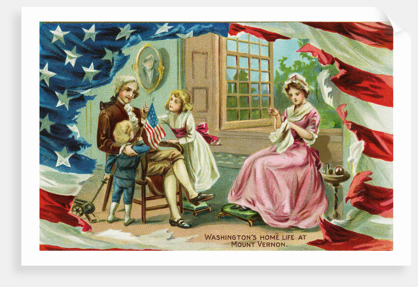Washington's Home Life at Mount Vernon Postcard by Anonymous