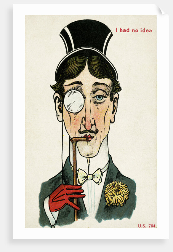 I Had No Idea Postcard by Anonymous