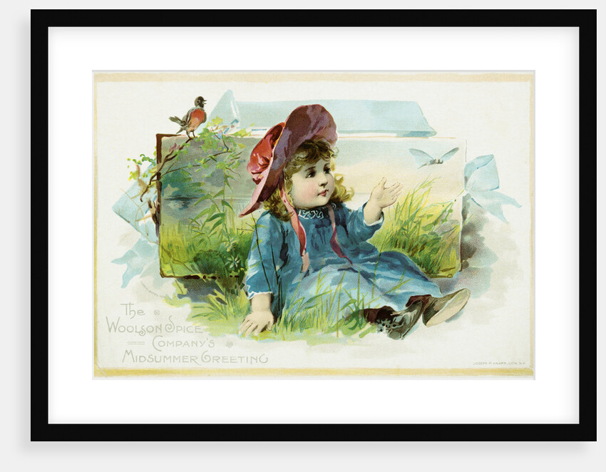 The Woolson Spice Company's Midsummer Greeting Trade Card by Anonymous