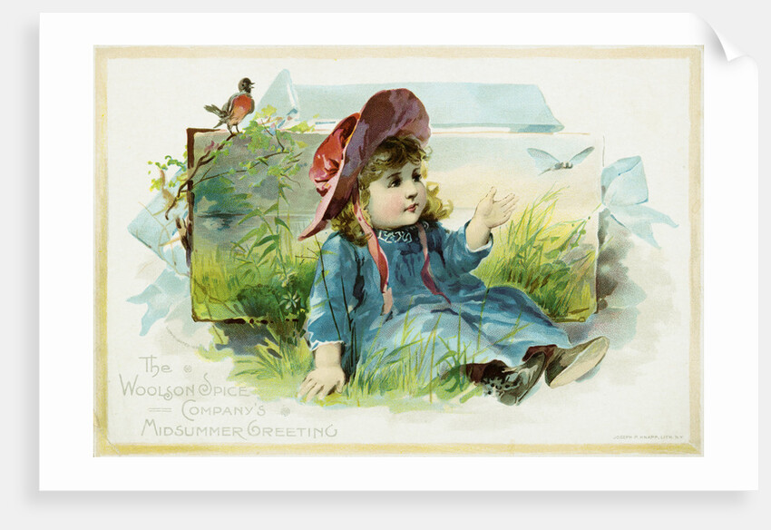 The Woolson Spice Company's Midsummer Greeting Trade Card by Anonymous