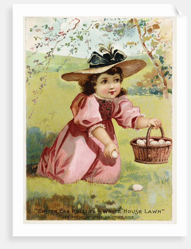 Easter Egg Rolling - White House Lawn Woolson Spice Company Trade Card by Anonymous