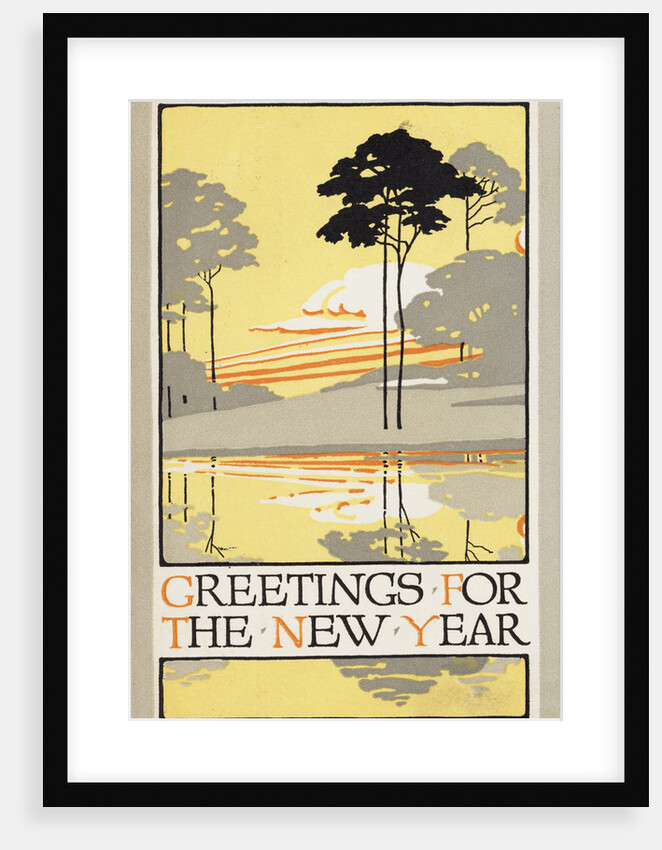 Greetings for the New Year Postcard by Anonymous
