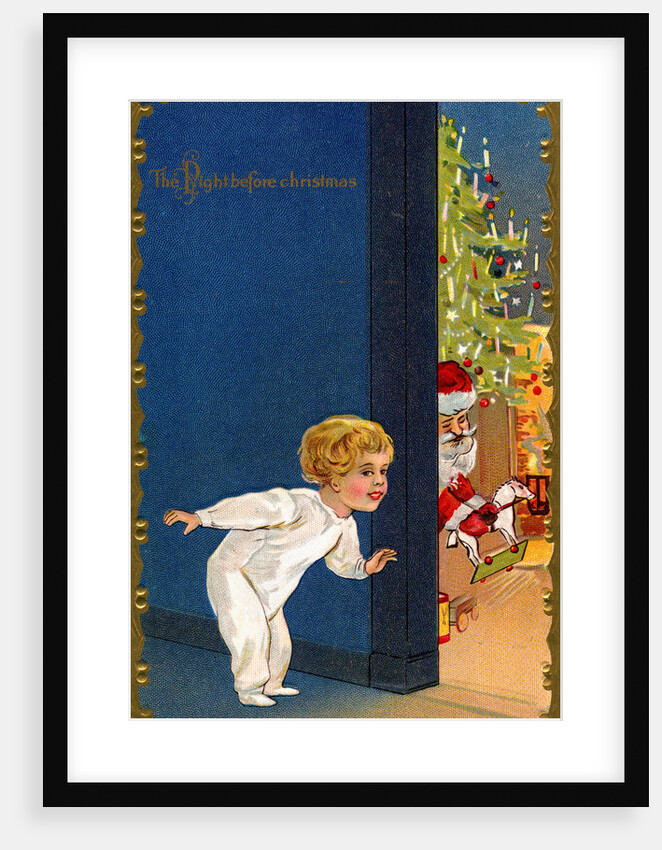 The Night Before Christmas Postcard by Anonymous