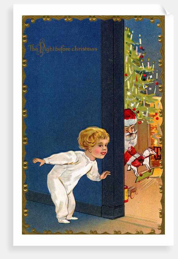 The Night Before Christmas Postcard by Anonymous