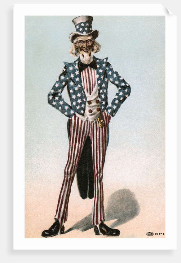 Postcard of Uncle Sam by Anonymous