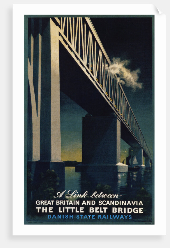 The Little Belt Bridge Poster by Aage Rasmussen