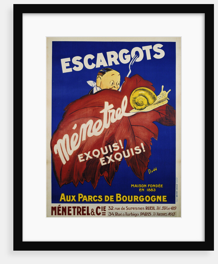 Escargots Menetrel Poster by Rudd