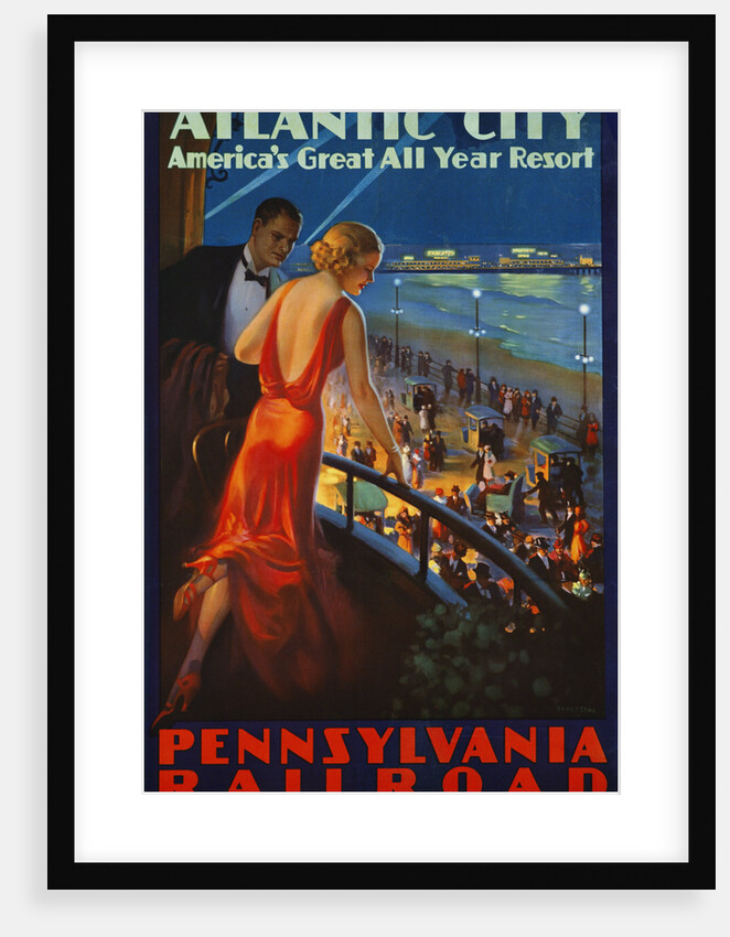 Atlantic City Pennsylvania Railroad Poster by Anonymous