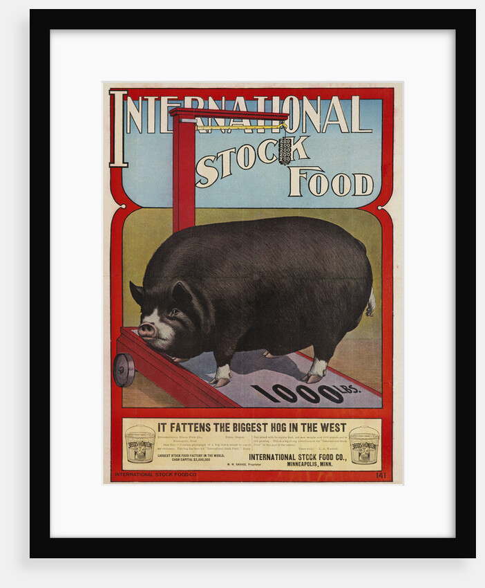 International Stock Food Advertising Poster by Anonymous