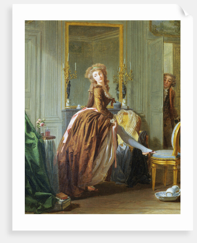 An Elegant Woman Dresses by Michel Garnier