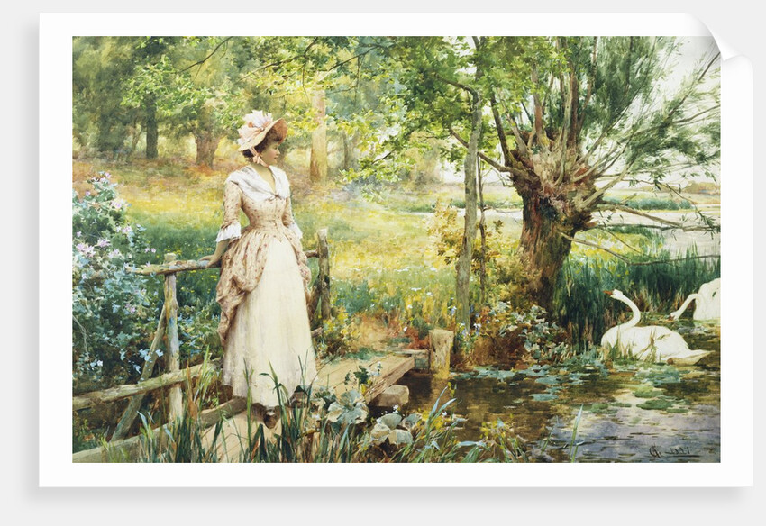 A Reverie by the River by Alfred Augustus Glendening II