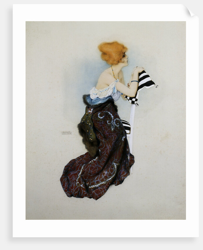 A Golden-Haired Beauty by Raphael Kirchner