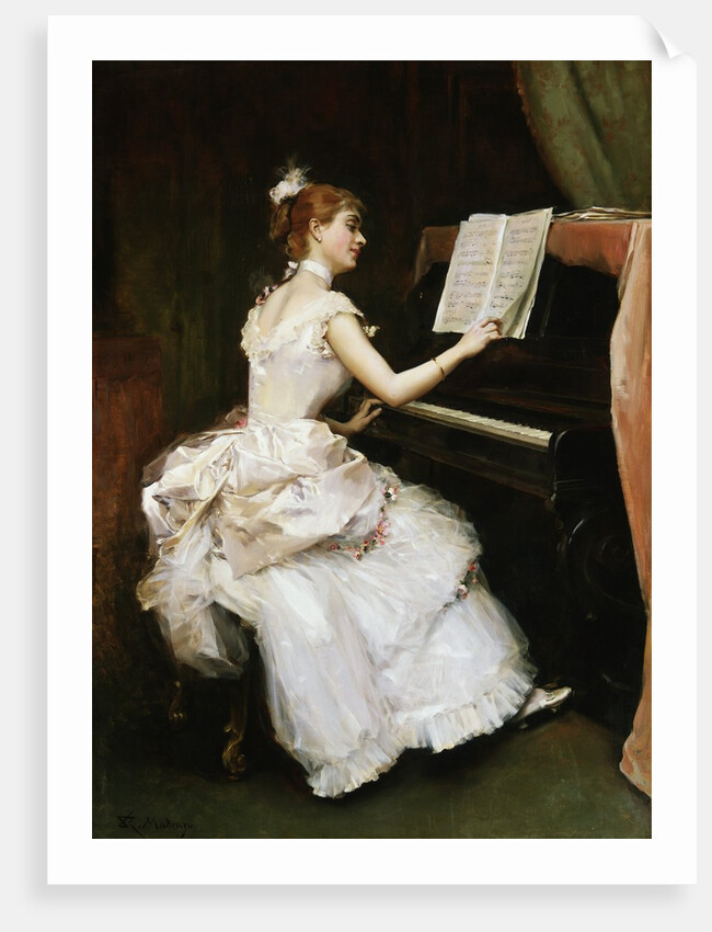 A Favourite Piece by Raimundo de Madrazo y Garreta