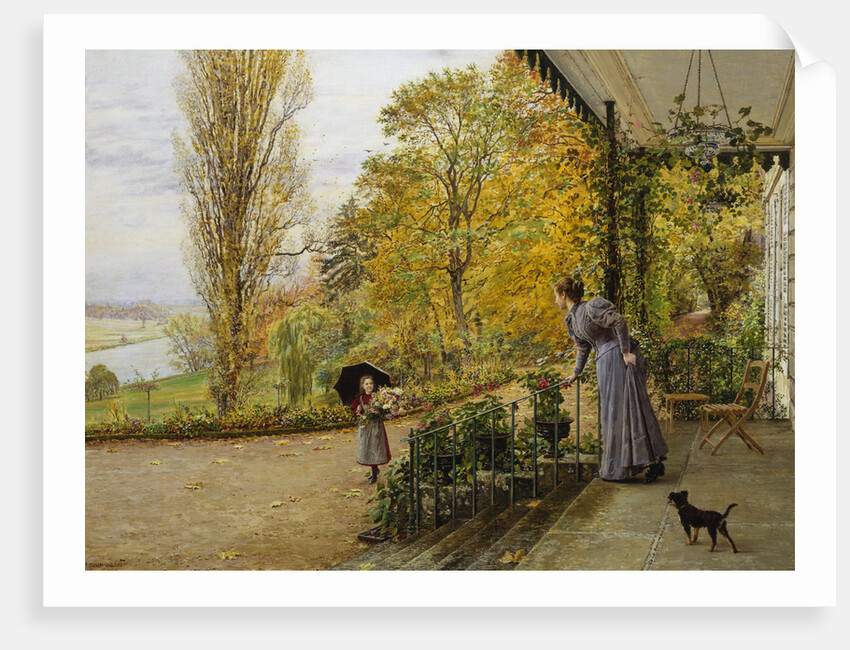 Waiting on the Verandah by Marie Francois Firmin Girard
