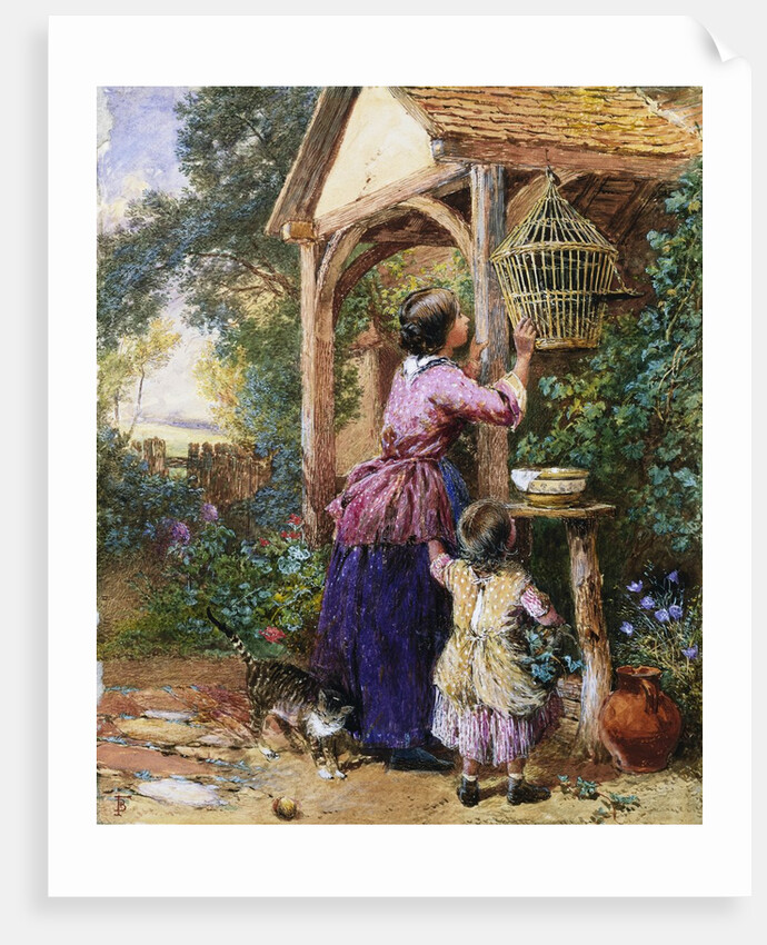 The Bird Cage by Myles Birket Foster