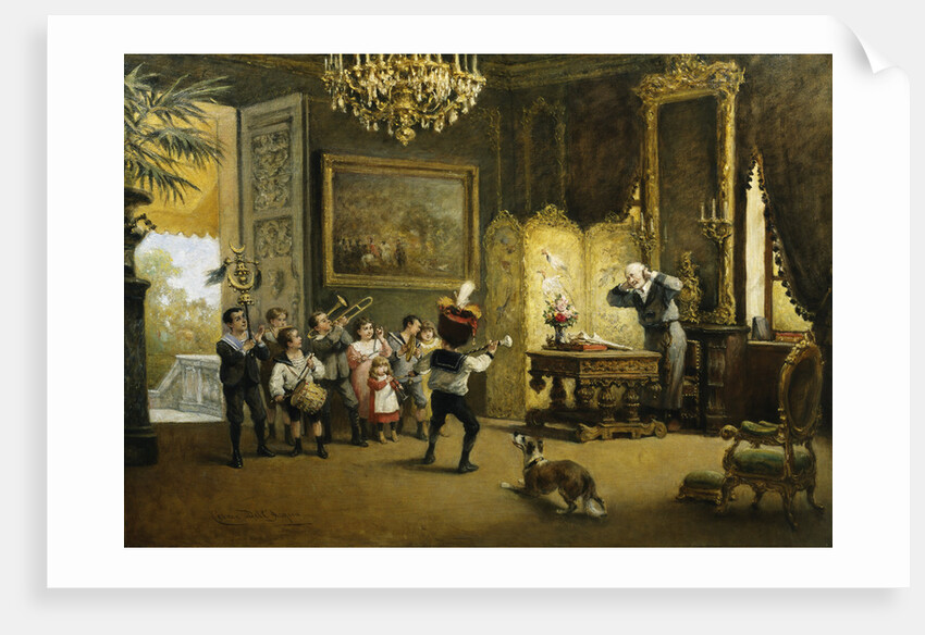 The Brass Band by Cesare Felix Georges Dell'Acqua