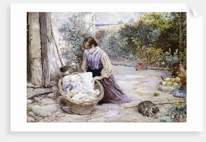 The New Baby by Myles Birket Foster