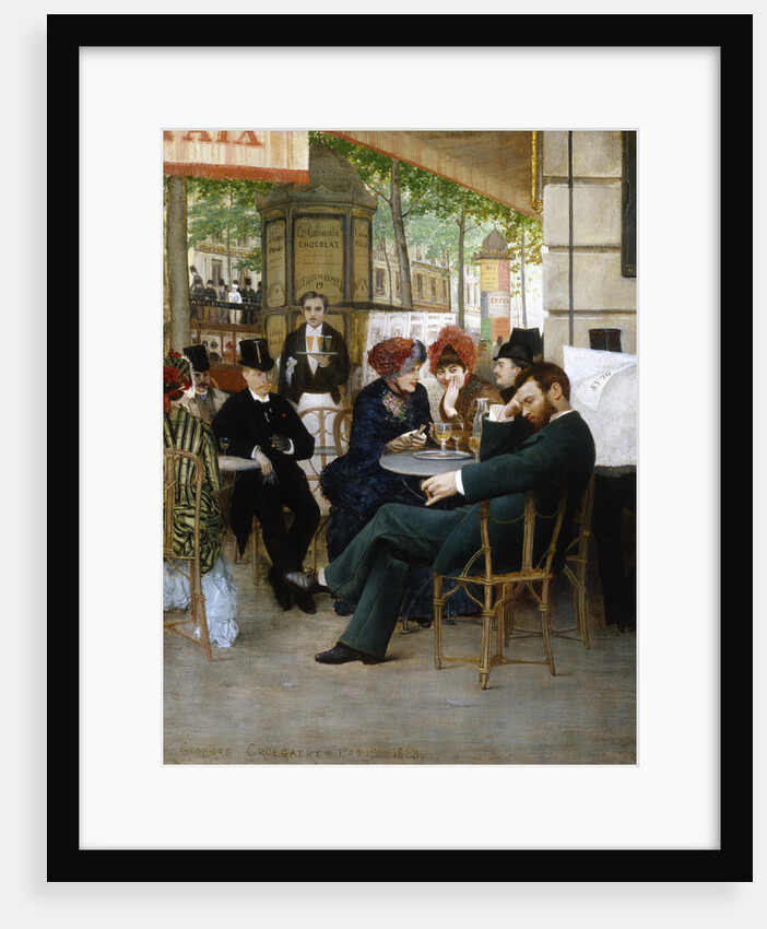 At the Cafe de la Paix by Georges Croegaert
