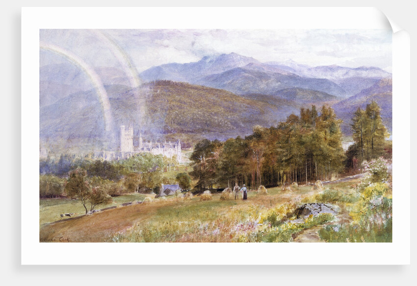 Balmoral Castle and Lochnagar by Ebenezer Wake Cook