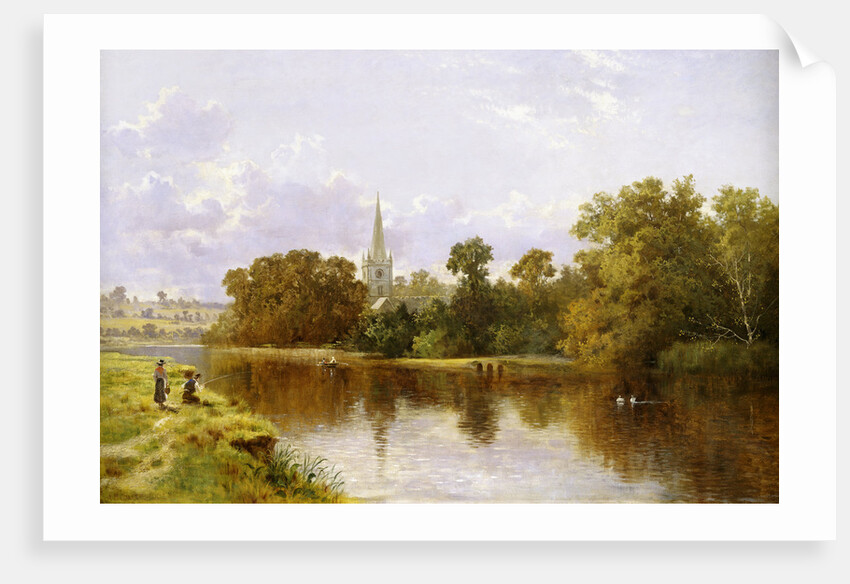 Stratford on Avon from the River by Arthur Bevan Collier