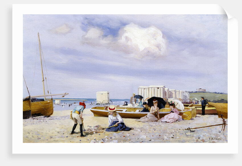 Wear Bay Beach, Folkestone by Frank M. Chase