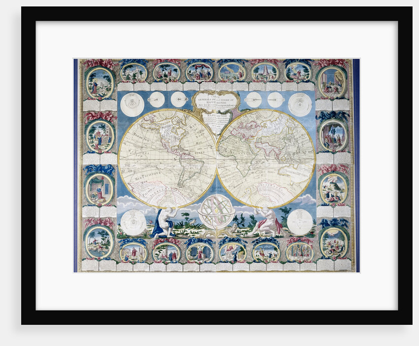 General Map of the Earth by Abbe Clouet