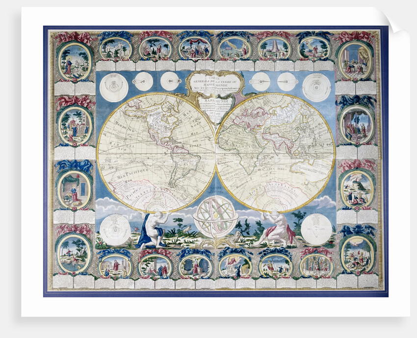 General Map of the Earth by Abbe Clouet