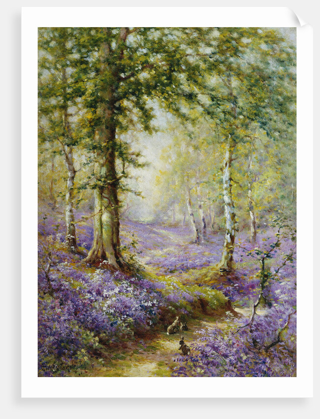 The Bluebell Wood by Alfred de Breanski
