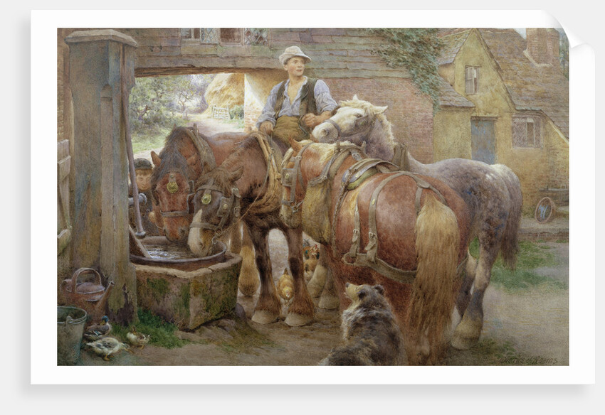 At the Village Pump by Charles James Adams