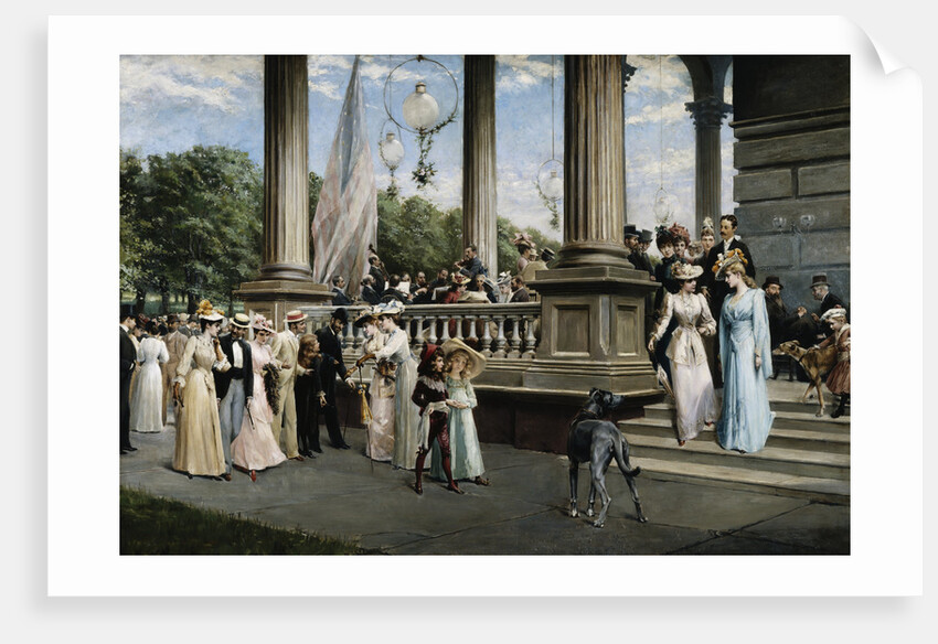 Concert at the Saratoga Springs Racetrack, New York by Franz Dvorak