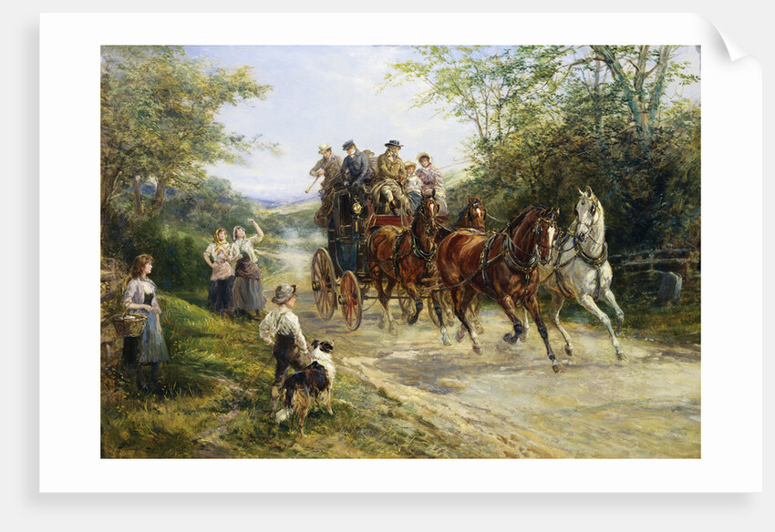 The London Coach by Heywood Hardy