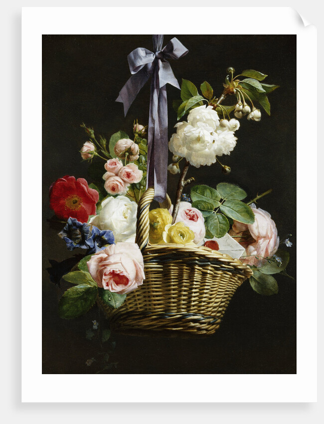 A Romantic Basket of Flowers by Antoine Berjon