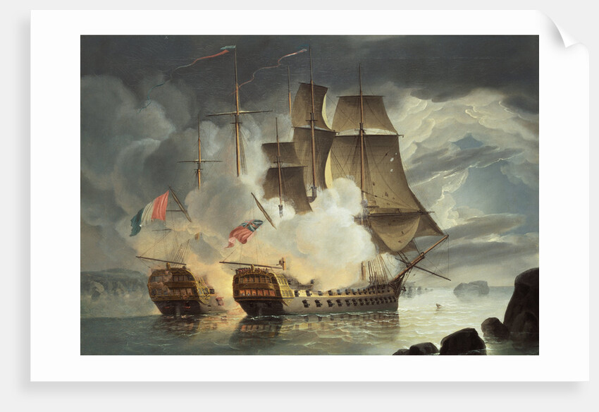 Encounter Between the Mars and the Hercules by John Christian Schetky
