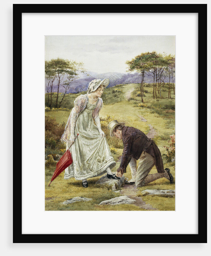 A Gentlemanly Act by George Goodwin Kilburne