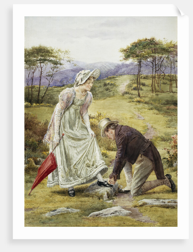 A Gentlemanly Act by George Goodwin Kilburne