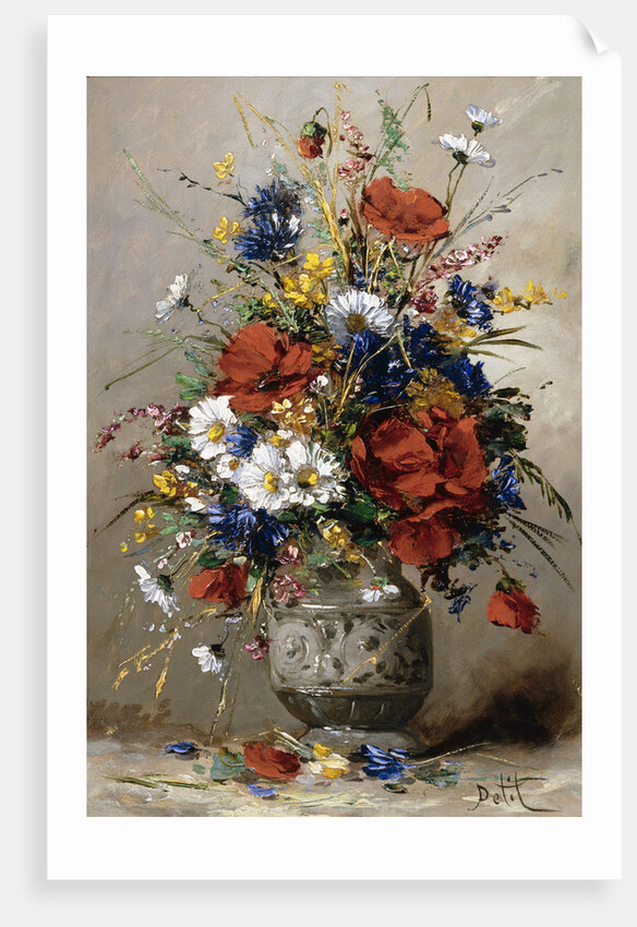 A Vase of Summer Flowers by Eugene Petit