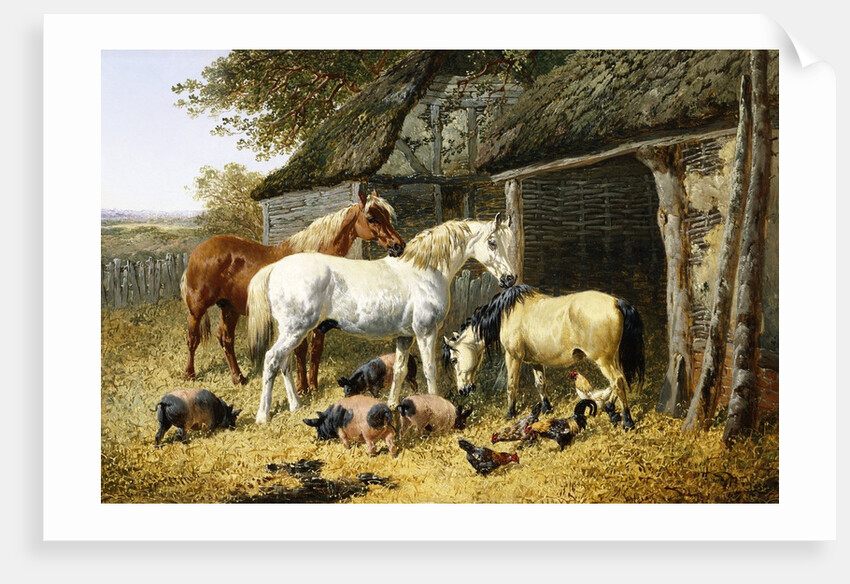 Farmland Friends by John Frederick Herring Jr