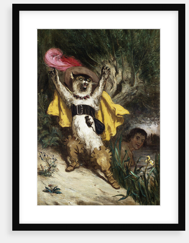 Help! The Marquis of Carabas is Drowning Book Illustration by Gustave Dore