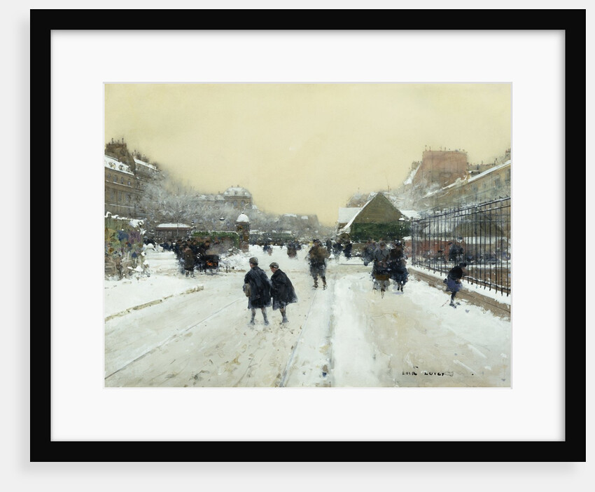 Paris under Snow by Luigi Loir