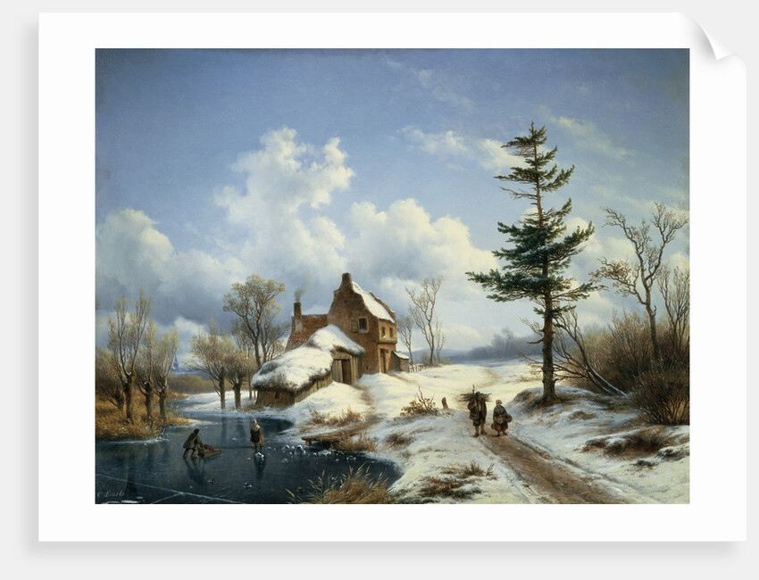 A Clear Winter's Day by Cornelius Lieste