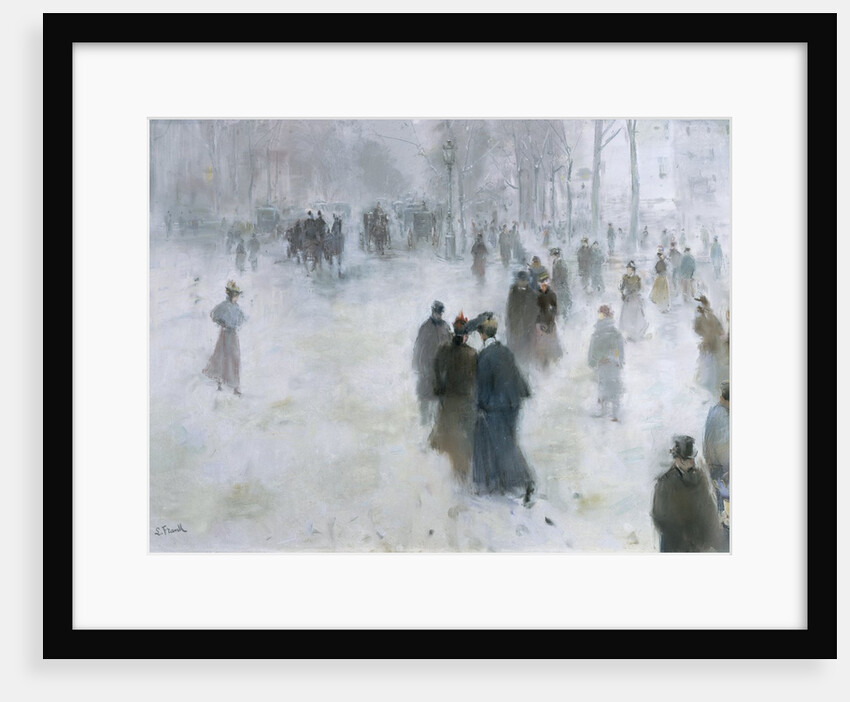 A Walk in the Snow by Lucien Frank