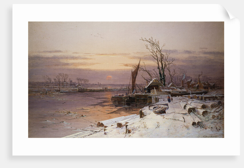 On the Estuary, Near Monmouth by Charles Brooke Branwhite