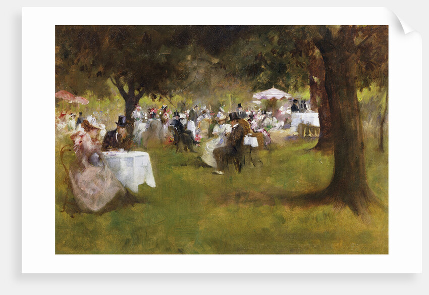 A Summer Garder Party by Albert Chevallier Tayler