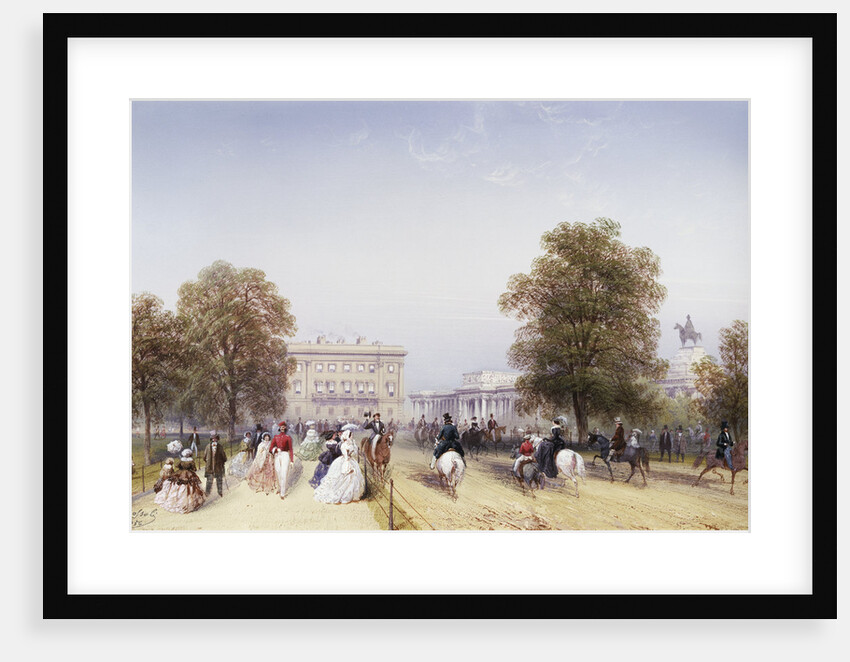 High Society, Rotten Row, Hyde Park by Carlo Bossoli