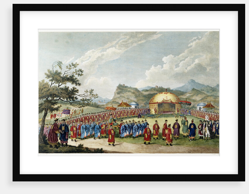 The Approach of the Emperor of China to His Tent in Tartar, to Receive the British Ambassador by William Alexander