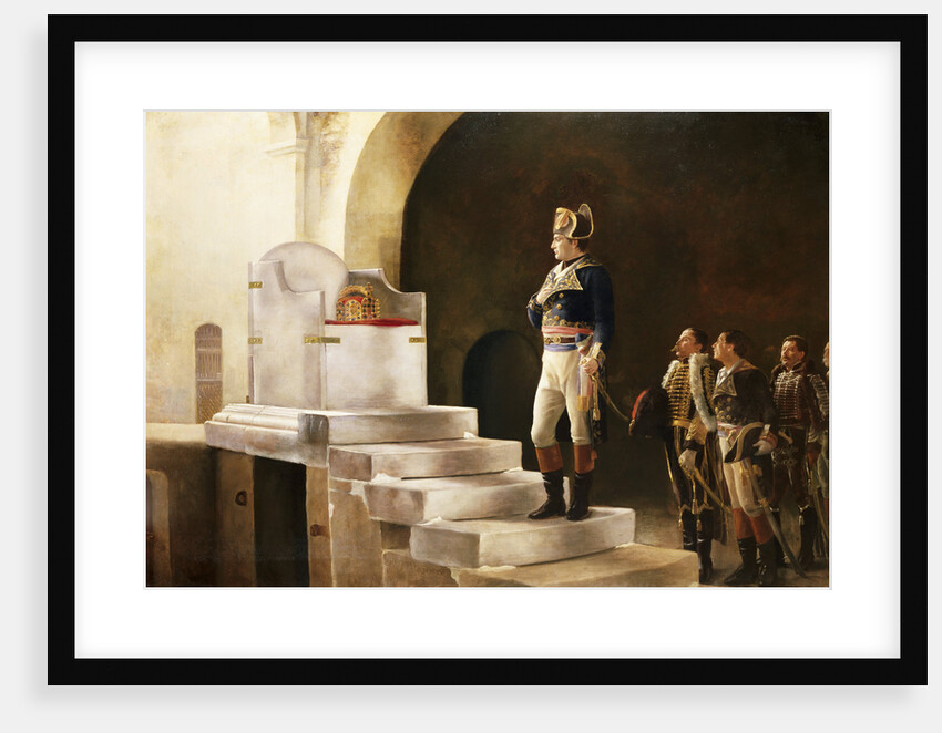 Napoleon at Charlemagne's Throne '98 by Henri-Paul Motte